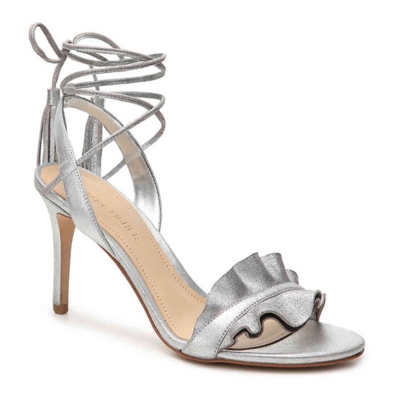 Marc Fisher Shoes - NIB Marc Fisher - Bamba Strappy Silver Heels - Size 9